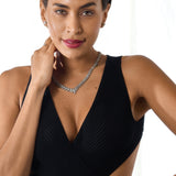 Abito lungo cut out in maglia Elisabetta Franchi