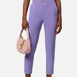 Pantalone dritto in crêpe stretch Elisabetta Franchi