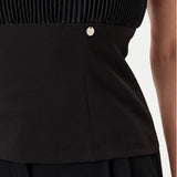 Top nero slim rinascimento