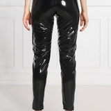 Leggings in vinile nero Gaëlle Paris