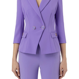 Pantalone dritto in crêpe stretch Elisabetta Franchi