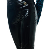 Leggings in vinile nero Gaëlle Paris