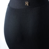 Abito lungo cut out in maglia Elisabetta Franchi