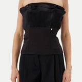 Top nero slim rinascimento