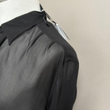 Camicia Lardini in Seta Trasparente - Nero