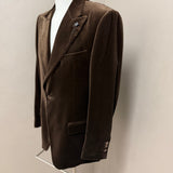 Giacca Lardini in Velluto "Attitude" – Marrone Cioccolato