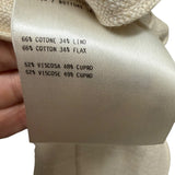 Giacca Lardini in Lino Cotone Panna - Taglia 50