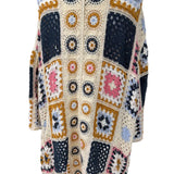 Cardigan Crochet Multicolor Boho Chic
