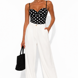 Body Arricciato con Spalline Regolabili