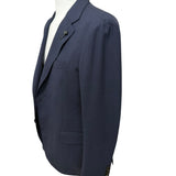 Abito Lardini Blu in Pura Lana - Trama Principe di Galles - Taglia 52