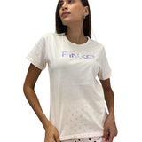 T-shirt Pinko con logo in vinile