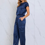 Pantalone Cargo Satinato