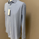 Camicia Xacus Active Shirt - The Journey Collection | No-Stiro Celeste a Righe