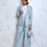 Completo lino doppio petto Lardini donna
