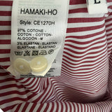 Camicia Hamaki-Ho – Rigata Bianco e Bordeaux