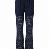 Pantalone in Pizzo Blu Navy