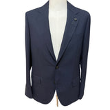 Abito Lardini Uomo Blu in Fresco Lana Principe di Galles - Taglia 50 (L)