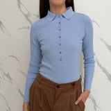 Maglia polo a costine Vicolo