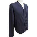 Cardigan Hamaki-ho in puro cotone blu Taglia L