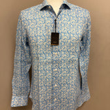 Barba Camicia in Lino a Fiori