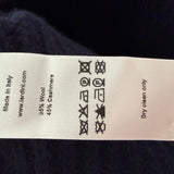 Berretto Lardini in Lana e Cashmere – Blu Navy