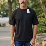 T-Shirt Sottogiacca Lardini in Cotone Filo di Scozia - Nero