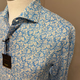 Barba Camicia in Lino a Fiori