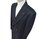 Cappotto Doppiopetto Lardini in Lana - Blu Notte