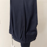 Pantalone Sartoriale Lardini in Lana e Tessuto Tecnico - Blu Navy