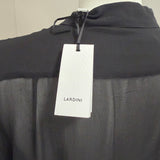 Camicia Lardini in Seta Trasparente - Nero