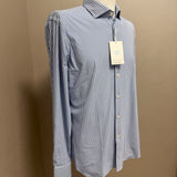 Camicia Xacus Active Shirt - The Journey Collection | No-Stiro Celeste a Righe