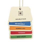 Trench Double Face Kired - Blu Navy & Verde Oliva - Taglia 52