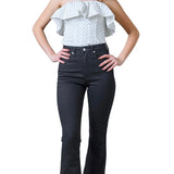 Jeans nero Calvin Klein skinny bootcut a vita alta
