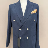 Giacca Doppiopetto Black Diamond Couture – Blu Herringbone