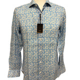 Barba Camicia in Lino a Fiori