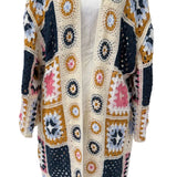 Cardigan Crochet Multicolor Boho Chic