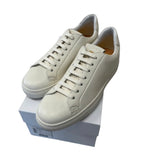 Sneaker Doucal's in Pelle – Off-White Color Panna