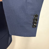 Abito Lardini Blu in Pura Lana - Trama Principe di Galles - Taglia 52
