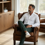 Pantalone Lardini Sartoriale – Pura Lana Vergine Verde Scuro