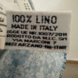 Barba Camicia in Lino a Fiori