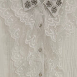 Completo gioiello in Mussola con Camicia Ricamata