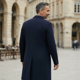 Cappotto Doppiopetto Lardini in Lana - Blu Notte