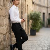 Pantalone Classico Lardini in 100% Lana - Nero