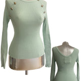 Maglia a costine con bottoni – Vicolo