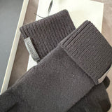 Guanti Lardini in Lana e Cashmere - Nero