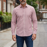 Camicia Hamaki-Ho – Rigata Bianco e Bordeaux