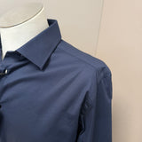 Camicia Paoloni Uomo Blu in Cotone Elasticizzato taglia L collo 41