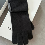 Guanti Lardini in Lana e Cashmere - Nero