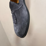 Mocassini Doucal’s Uomo Taglia 42 - Camoscio Grigio con Nappine