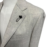 Blazer Lardini in Lana Vergine e Cashmere - Grigio Melange